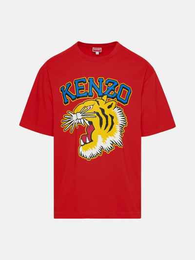 Shop Kenzo Red Cotton T-shirt