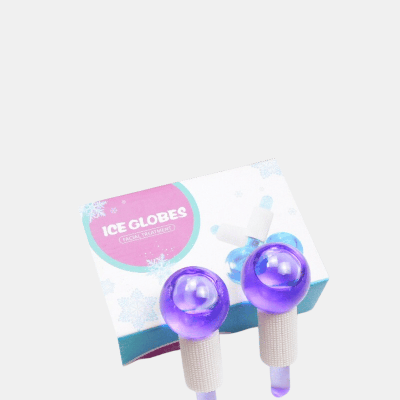Shop Vigor Cooling Ice Globes Facial Massager Tool Face Neck Lifting Body Cryo Sticks In Purple