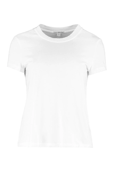 Shop James Perse Cotton Crew-neck T-shirt In White