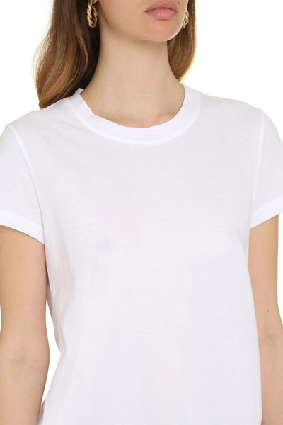 Shop James Perse Cotton Crew-neck T-shirt In White