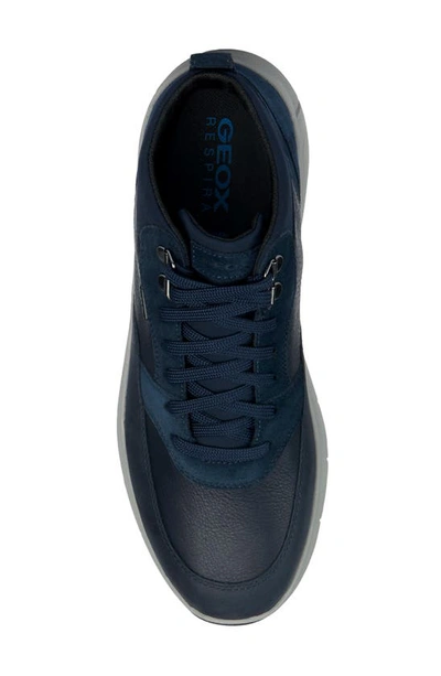 Shop Geox Spherica Waterproof High Top Sneaker In Navy