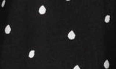 Hatley Polka Dot Long Sleeve Shirtdress In Black