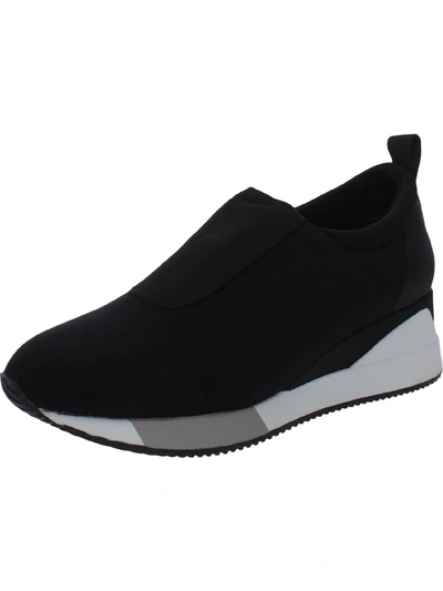 Shop Alfani Walkerr Womens Nylon Textured Casual And Fashion Sneakers In Black