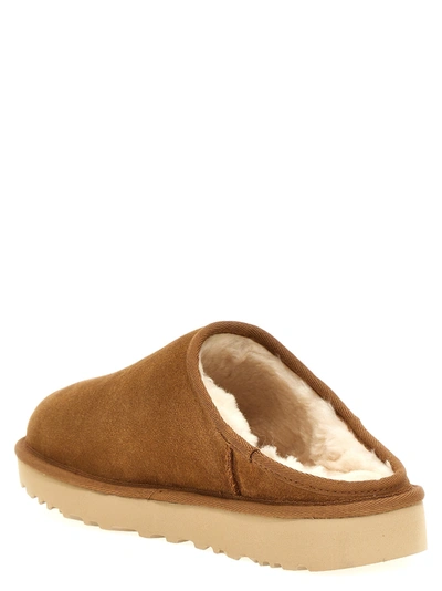Shop Ugg Classic Slip-on Flat Shoes Brown