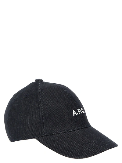 Shop Apc Denim Cap Hats Blue