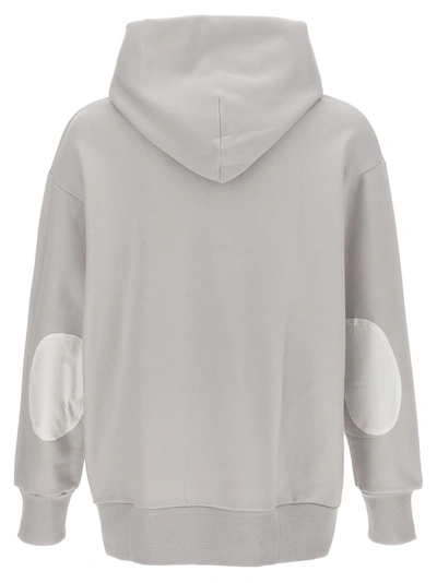 Shop Comme Des Garçons Homme Deux Logo Hoodie Sweatshirt Gray