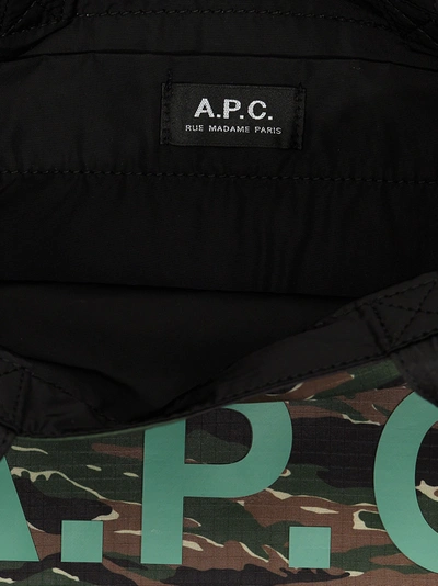Shop Apc Lou Tote Bag Green