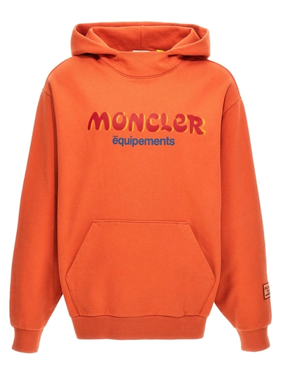 Shop Moncler Genius Salehe Bembury Hoodie Sweatshirt Orange
