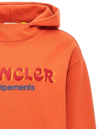 Shop Moncler Genius Salehe Bembury Hoodie Sweatshirt Orange