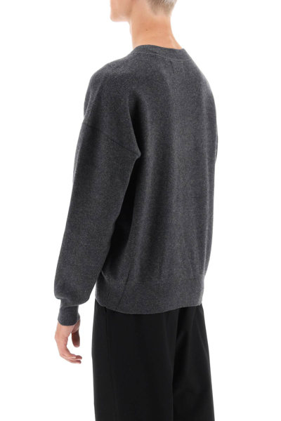 Shop Isabel Marant Wool Cotton Atley Sweater In Anthracite (grey)