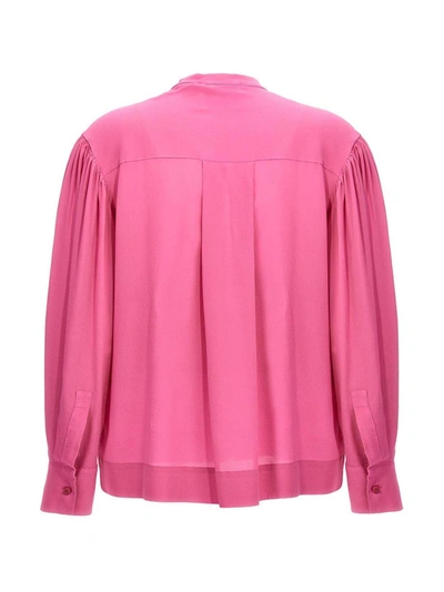 Shop Nude Silk Bloshirt Shirt, Blouse Pink