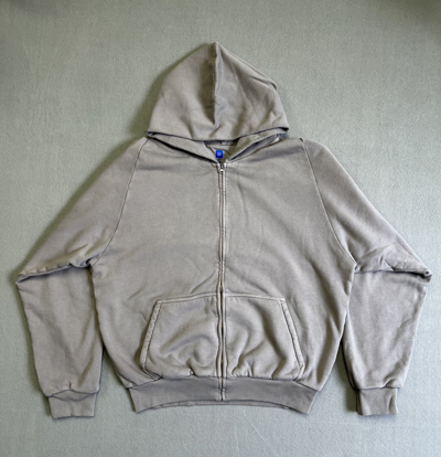 Yeezy Gap Hoodie Zip Up Black Unreleased In Light Gray