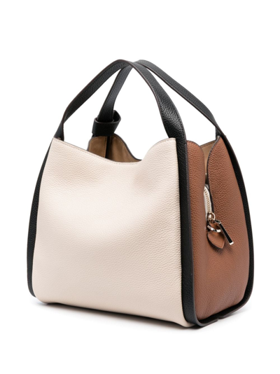 Shop Kate Spade Medium Knott Leather Tote Bag In Neutrals