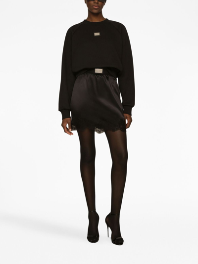Dolce & Gabbana Woman Sweater Black Size 4 Virgin Wool, Cashmere In Black