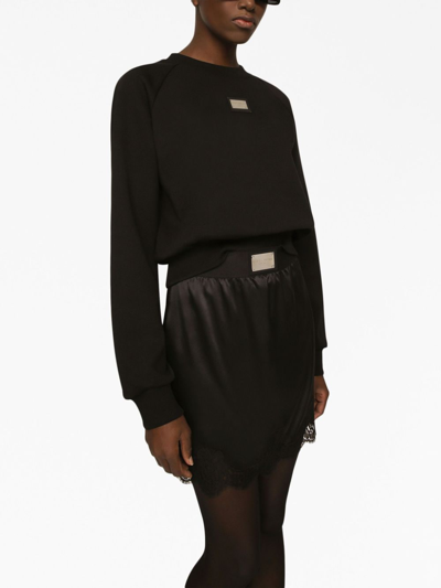 Dolce & Gabbana Woman Sweater Black Size 4 Virgin Wool, Cashmere In Black