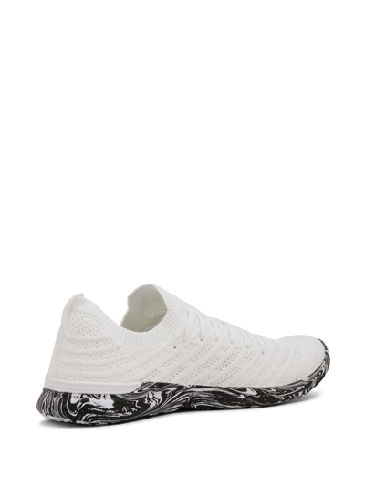 Shop Apl Athletic Propulsion Labs Techloom Wave Logo-print Sneakers In White