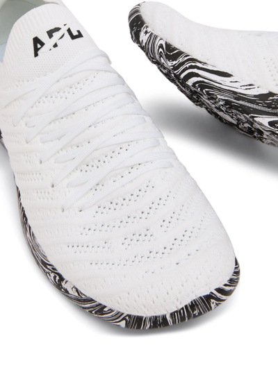 Apl Athletic Propulsion Labs Techloom Wave Logo-print Sneakers In White