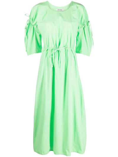 Shop Henrik Vibskov Tapas U-neck Midi Dress In Green