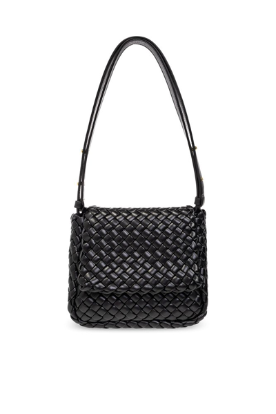Shop Bottega Veneta Cobble Mini Shoulder Bag In Black
