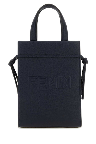 Shop Fendi Go To Shopper Mini Bag In Black