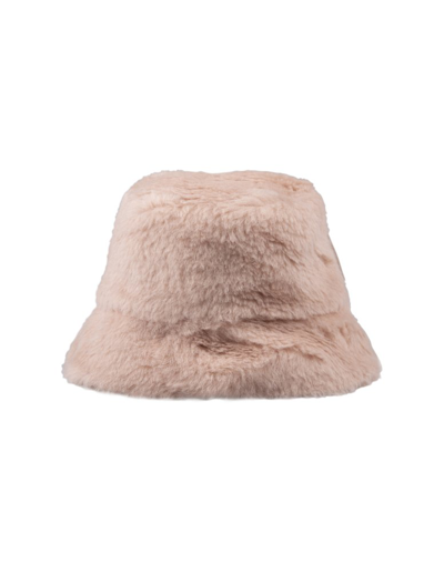 Shop Max Mara Furry Bucket Hat In Pink