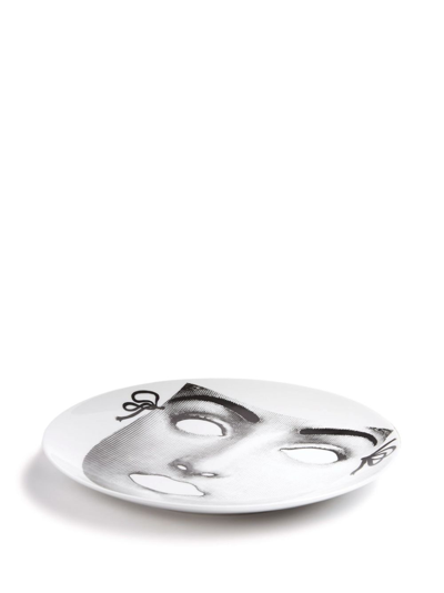 Shop Fornasetti Variazioni N.325 Wall Plate In White