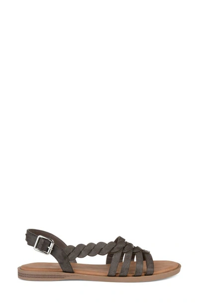 Shop Journee Solay Braided Strappy Sandal In Grey