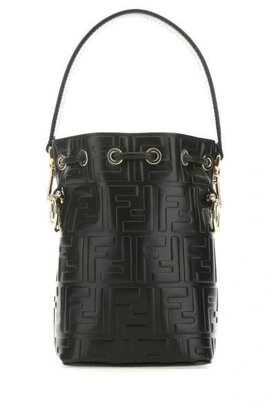 Fendi Mon Tresor Black Selleria Calfskin Leather Bucket Bag 8BT301 – Queen  Bee of Beverly Hills