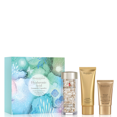 Shop Elizabeth Arden Plumping With A Twist Hyaluronic Acid Ceramide Capsules (60 Capsules) Gift Set