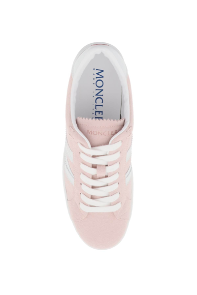 Shop Moncler Basic 'monaco M' Sneakers Women In Pink