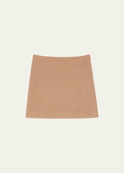 Shop Theory Holiday Tweed Mini Skirt In Palomino