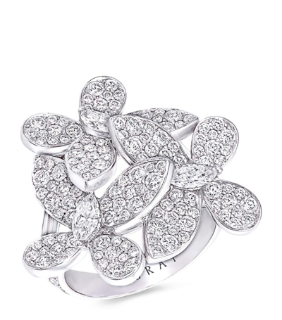 Shop Graff White Gold And Diamond Butterfly Ring