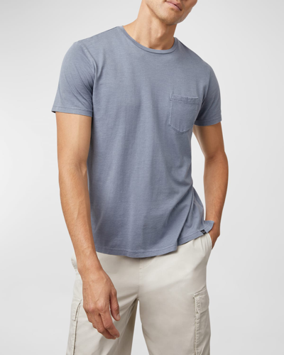 Shop Rails Men's Johnny Cotton-modal T-shirt In Steel