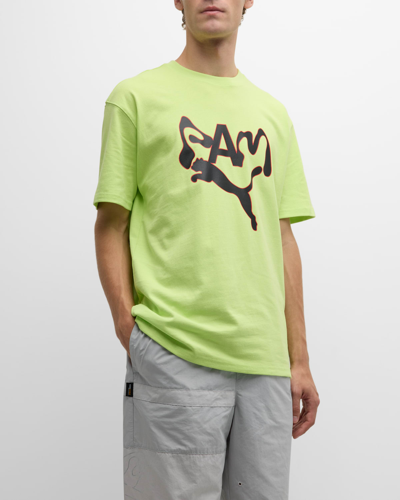 Shop Puma X P. A.m. Men's Graphic T-shirt In Lily Pad