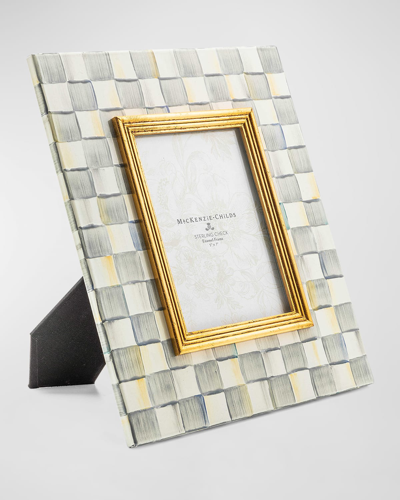Mackenzie-childs Sterling Check Picture Frame, 5" X 7"
