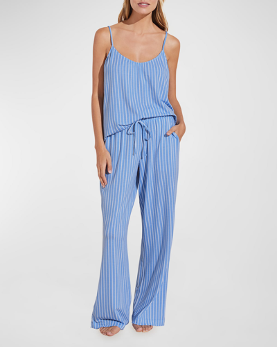 Shop Eberjey Striped Cami & Pants Pajama Set In Nordic Stripes Vi