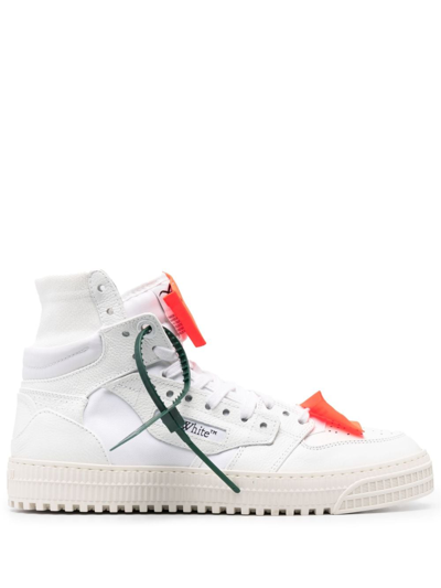 Shop Off-white 3.0 Off Court Leather Sneakers In White