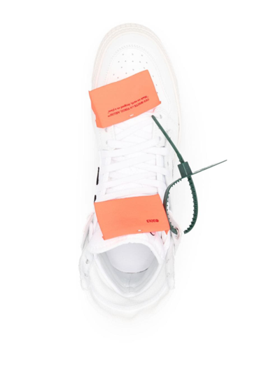 Shop Off-white 3.0 Off Court Leather Sneakers In White