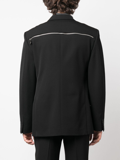 Shop Off-white Wool Jacket In Black