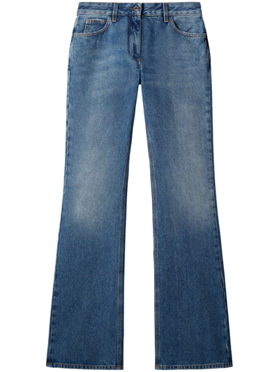 Shop Off-white Slim Fit Denim Jeans In Blue