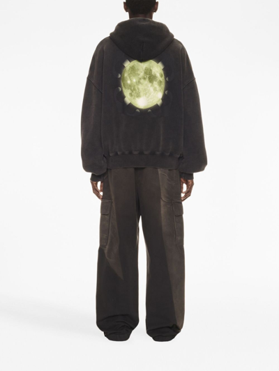 Off-white Off White Super Moon Arrow Hoodie In Black