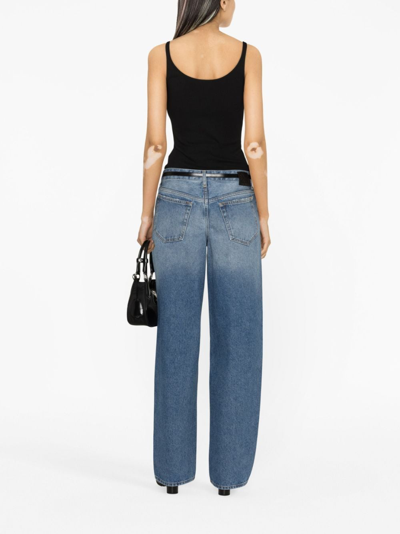 Off-white Chic Ribbed Tank Top With Unique Design And Comfortable Fit In Black
