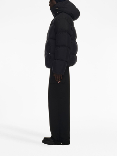 Shop Off-white Nylon Puffer Down Jacket In Black