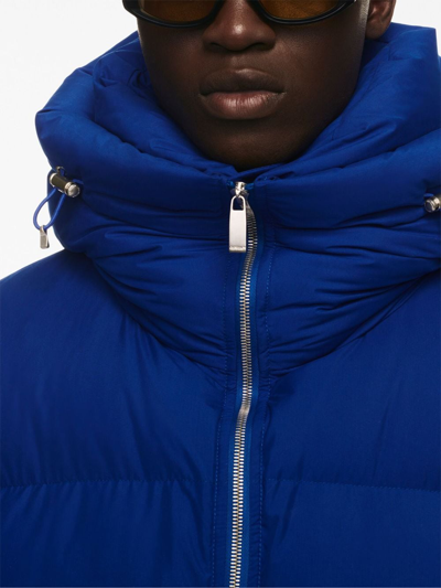 Off-white Patch Arr Down Puffer In Blue