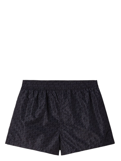 Off-white Off White Surfer Sea Bermuda Shorts In Black