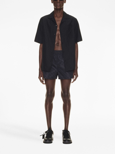Off-white Off White Surfer Sea Bermuda Shorts In Black