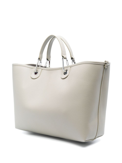 Shop Emporio Armani Myea Medium Shopping Bag In Grey