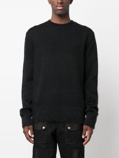 Shop Off-white Wool Blend Sweater In Black
