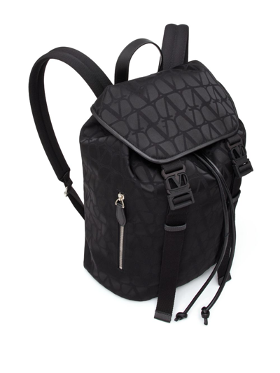 Shop Valentino Logo Backpack