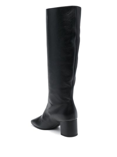 Shop Dolce & Gabbana Leather Boots In Black